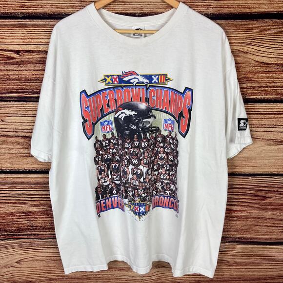 Vintage 1998 Denver Broncos Starter NFL Super Bowl T-shirt - Picture 2 of 6